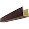 Ekena Millwork 3-Sided (U-beam) Rough Sawn Endurathane Faux Wood Ceiling Beam, Premium Cherry, 6"W x 8"H  x 20'L BMRS3C0060X080X240ZY - alternate 1